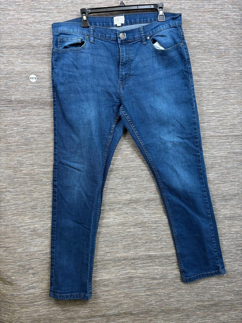 Copper Denim Jeans Mens 38x30 Blue Medium Wash Regular Straight Stretch Pants